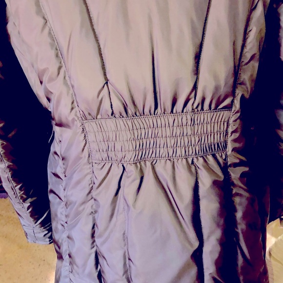 NWT COLE HAAN SZ M CHOCOLATE BROWN ABOVE ANKLE DOWN FILLED VERY WARM COAT - Picture 6 of 12